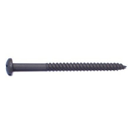Buildright Wood Screw, #8, 2-3/8 in, Black Phosphate Steel Truss Head Phillips Drive, 100 PK 08159